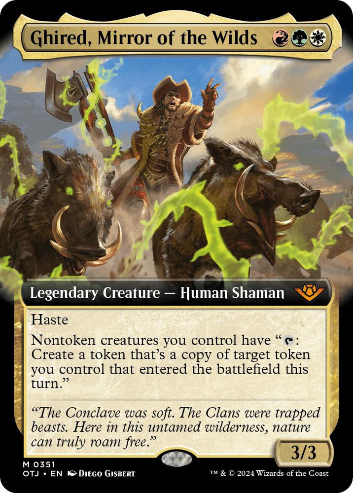 Ghired, Mirror of the Wilds (Extended Art) (351) [Outlaws of Thunder Junction]