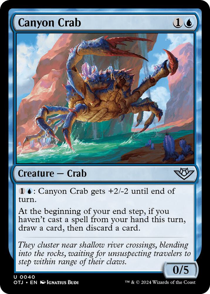 Canyon Crab (40) [Outlaws of Thunder Junction]