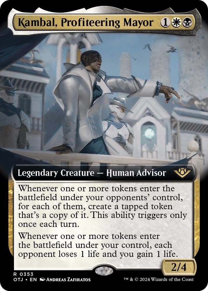 Kambal, Profiteering Mayor (Extended Art) (353) [Outlaws of Thunder Junction]