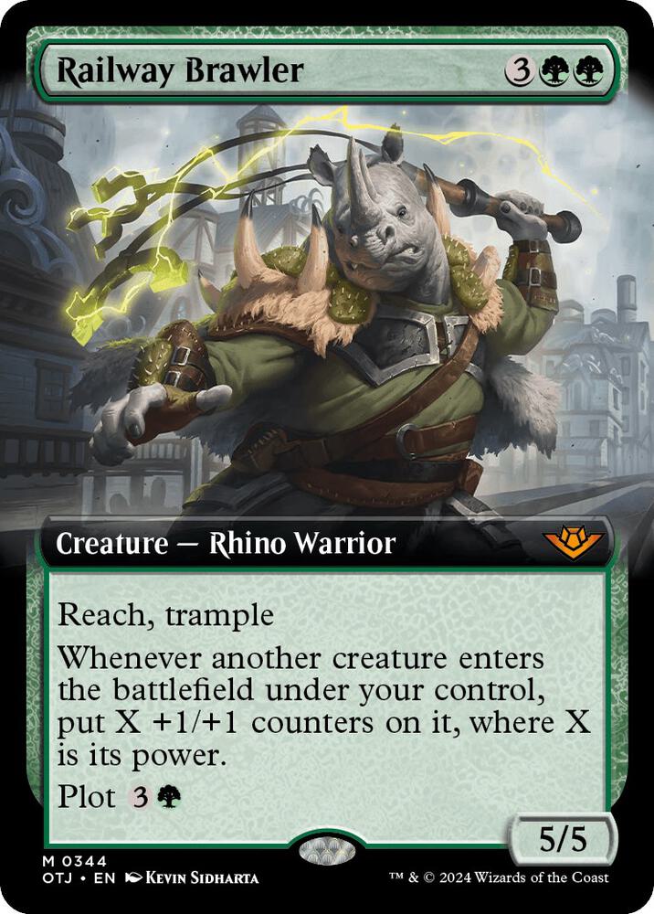 Railway Brawler (Extended Art) (344) [Outlaws of Thunder Junction]
