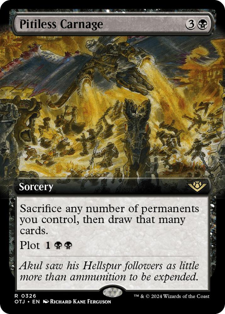 Pitiless Carnage (Extended Art) (326) [Outlaws of Thunder Junction]