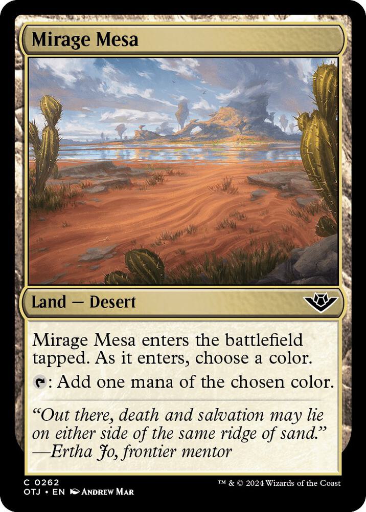 Mirage Mesa (262) [Outlaws of Thunder Junction]