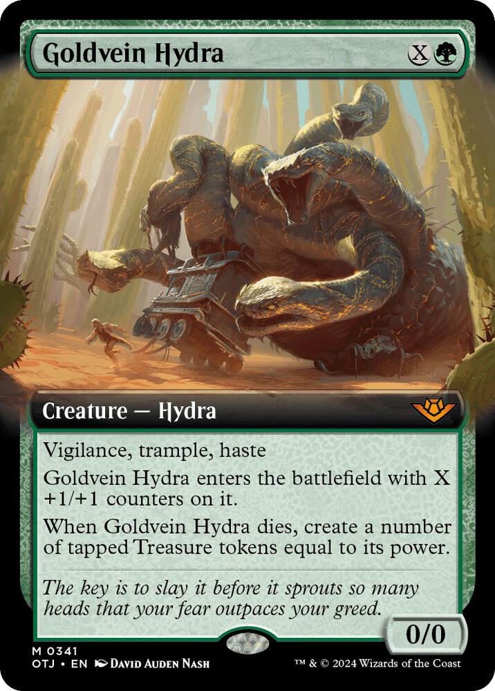 Goldvein Hydra (Extended Art) (341) [Outlaws of Thunder Junction]