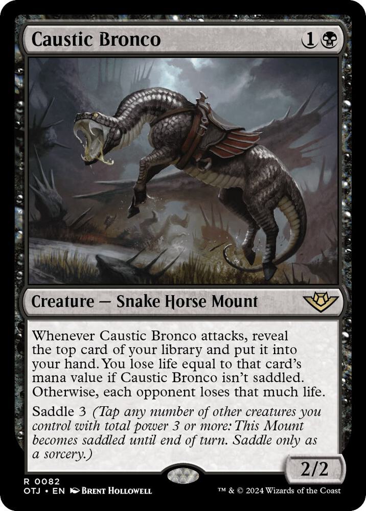 Caustic Bronco (82) [Outlaws of Thunder Junction]