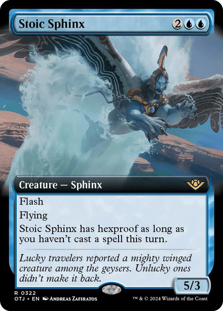 Stoic Sphinx (Extended Art) (322) [Outlaws of Thunder Junction]