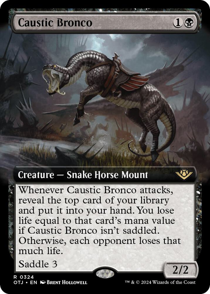 Caustic Bronco (Extended Art) (324) [Outlaws of Thunder Junction]