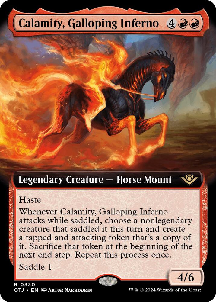 Calamity, Galloping Inferno (Extended Art) (330) [Outlaws of Thunder Junction]