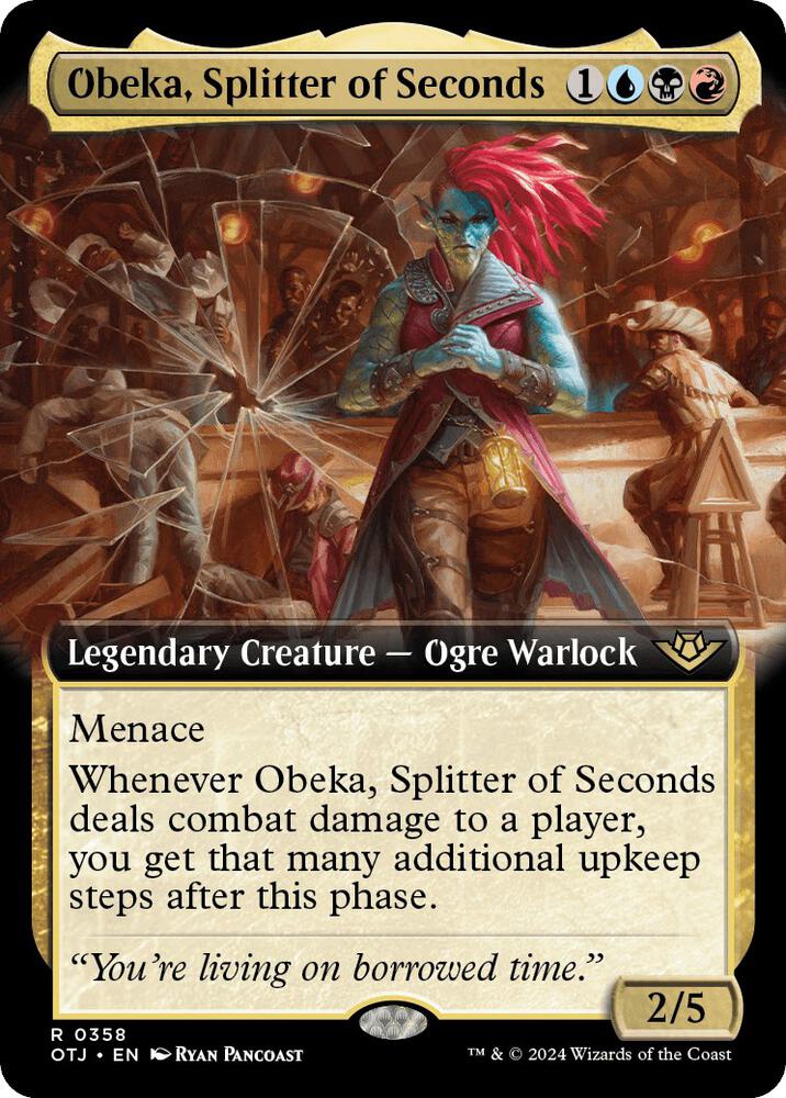 Obeka, Splitter of Seconds (Extended Art) (358) [Outlaws of Thunder Junction]