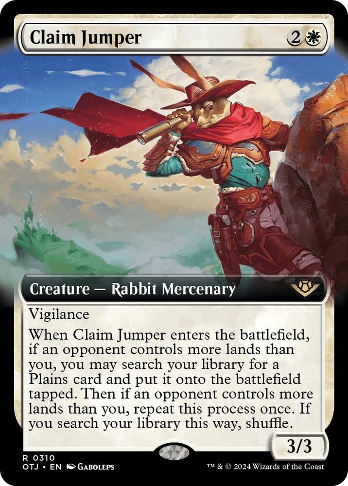 Claim Jumper (Extended Art) (310) [Outlaws of Thunder Junction]