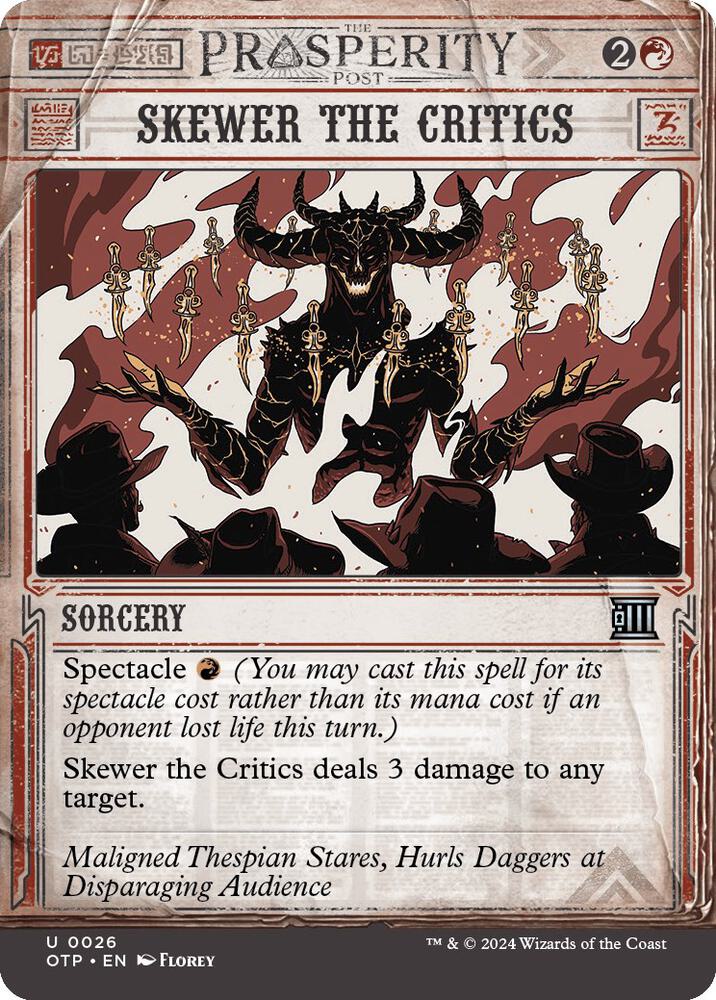 Skewer the Critics (26) [Breaking News]