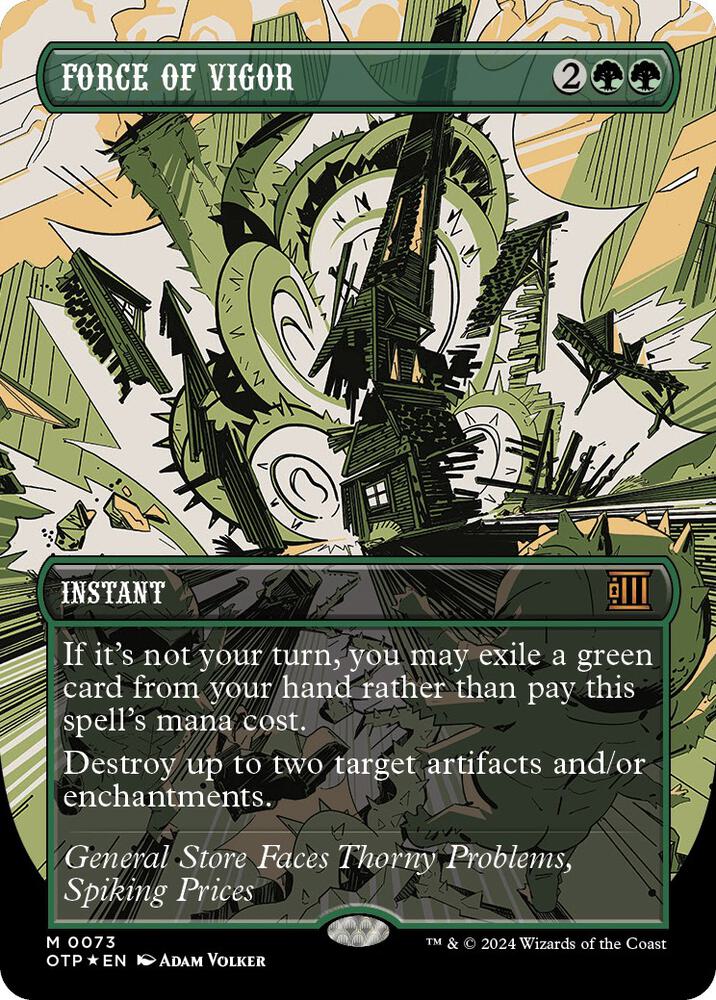 Force of Vigor (Textured Foil) (73) [Breaking News]