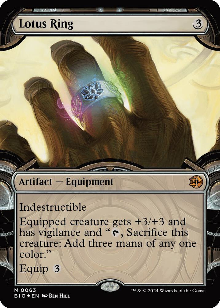 Lotus Ring (Showcase) (Raised Foil) (63) [The Big Score]