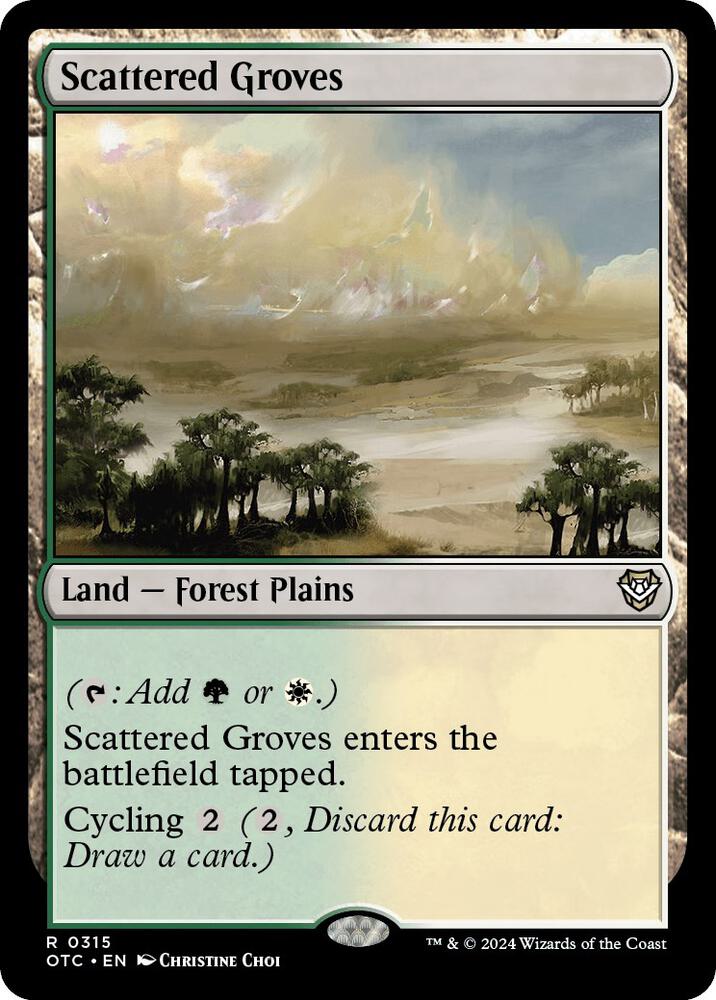 Scattered Groves (315) [Outlaws of Thunder Junction Commander]