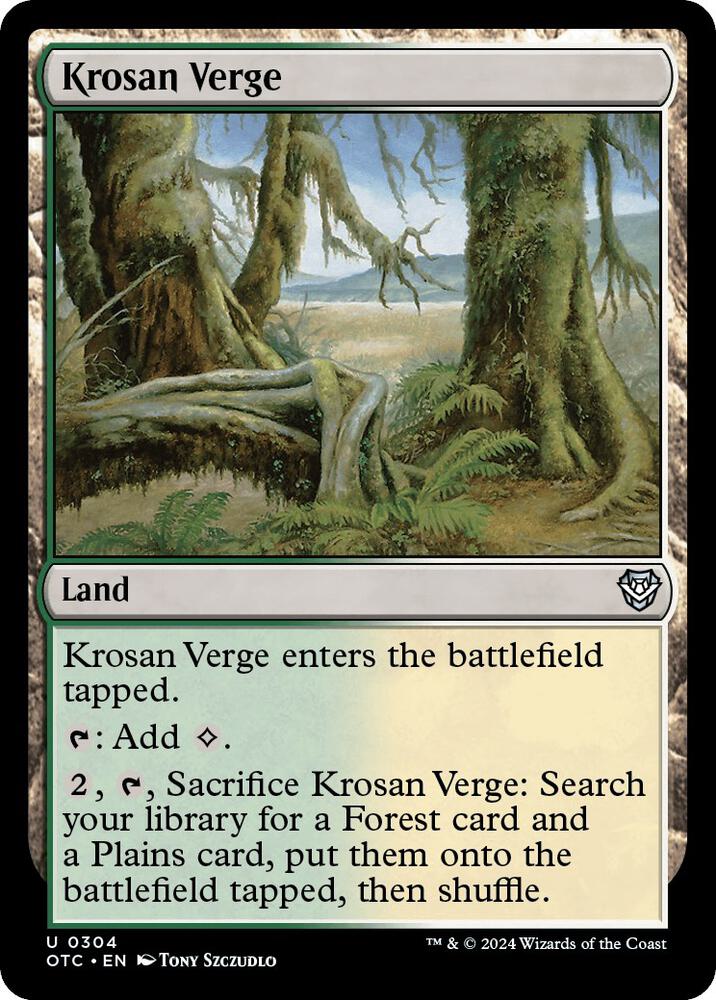Krosan Verge (304) [Outlaws of Thunder Junction Commander]
