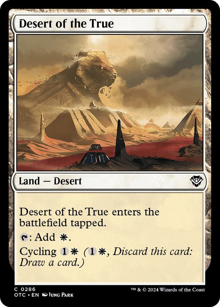 Desert of the True (286) [Outlaws of Thunder Junction Commander]