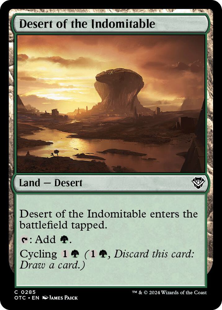 Desert of the Indomitable (285) [Outlaws of Thunder Junction Commander]