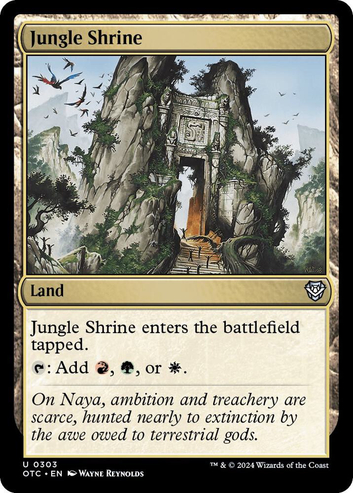 Jungle Shrine (303) [Outlaws of Thunder Junction Commander]