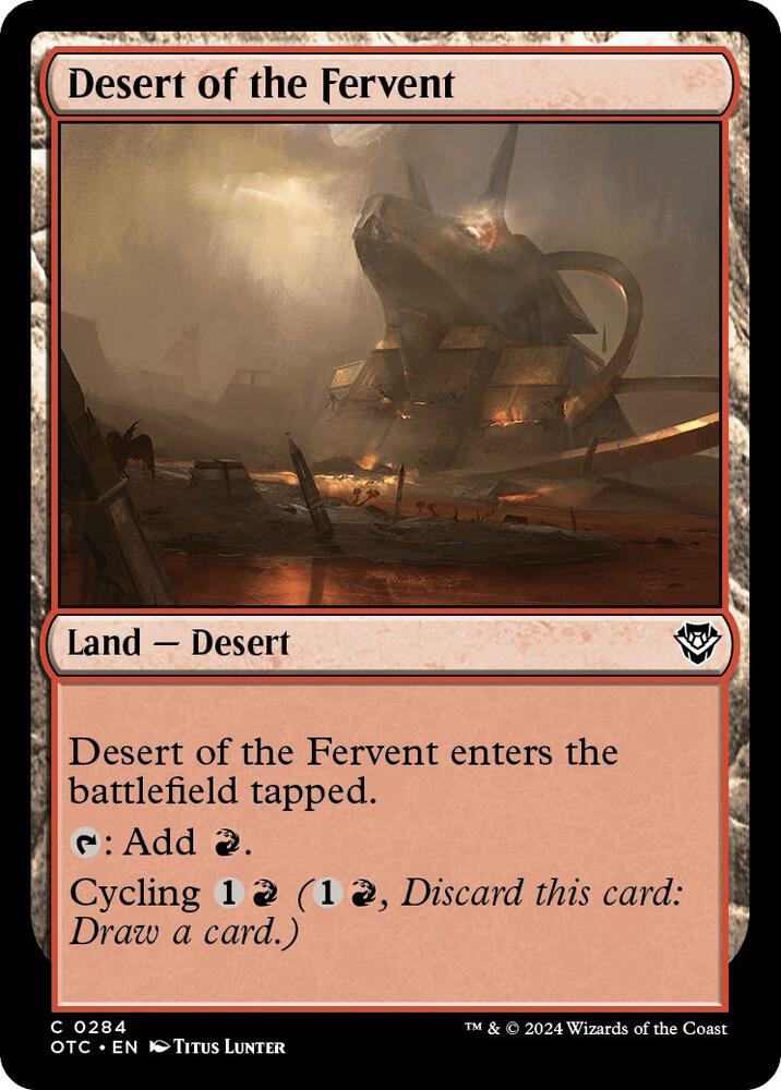 Desert of the Fervent (284) [Outlaws of Thunder Junction Commander]