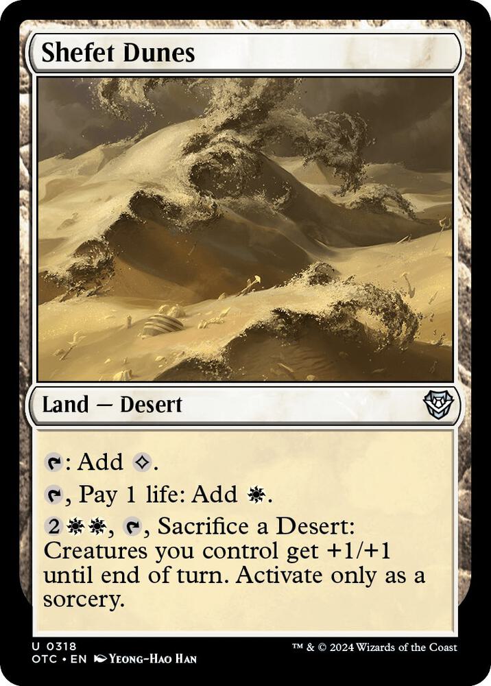 Shefet Dunes (318) [Outlaws of Thunder Junction Commander]