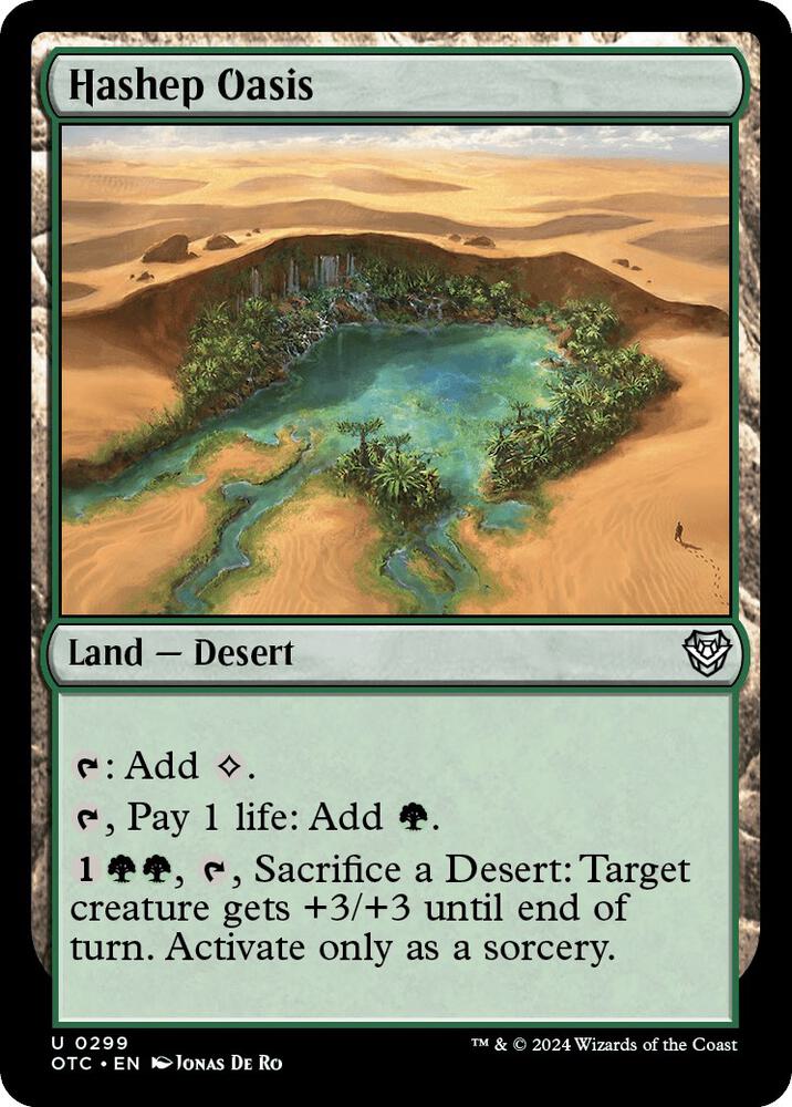 Hashep Oasis (299) [Outlaws of Thunder Junction Commander]