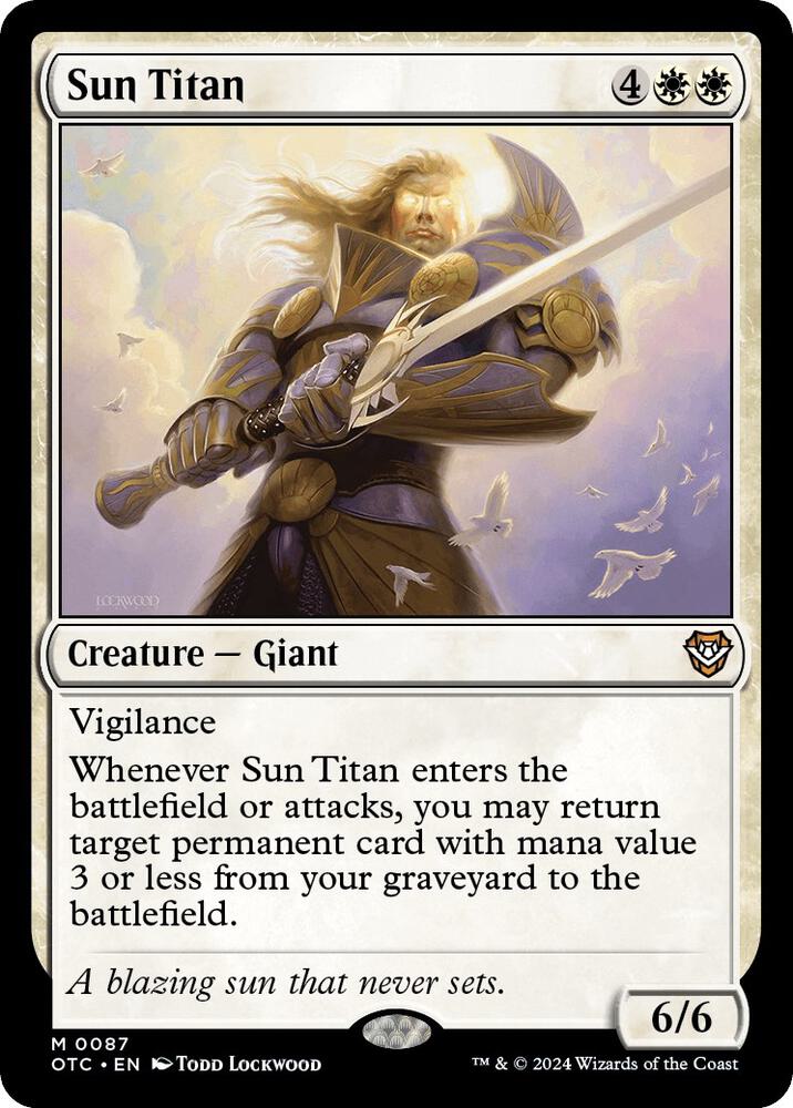 Sun Titan (87) [Outlaws of Thunder Junction Commander]