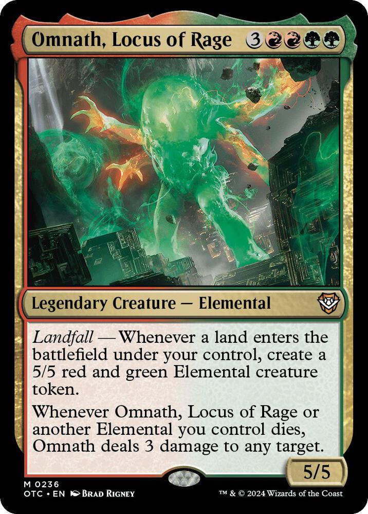 Omnath, Locus of Rage (236) [Outlaws of Thunder Junction Commander]
