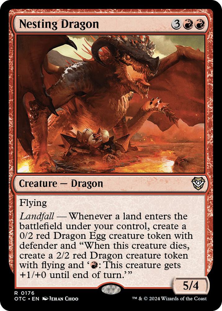 Nesting Dragon (176) [Outlaws of Thunder Junction Commander]