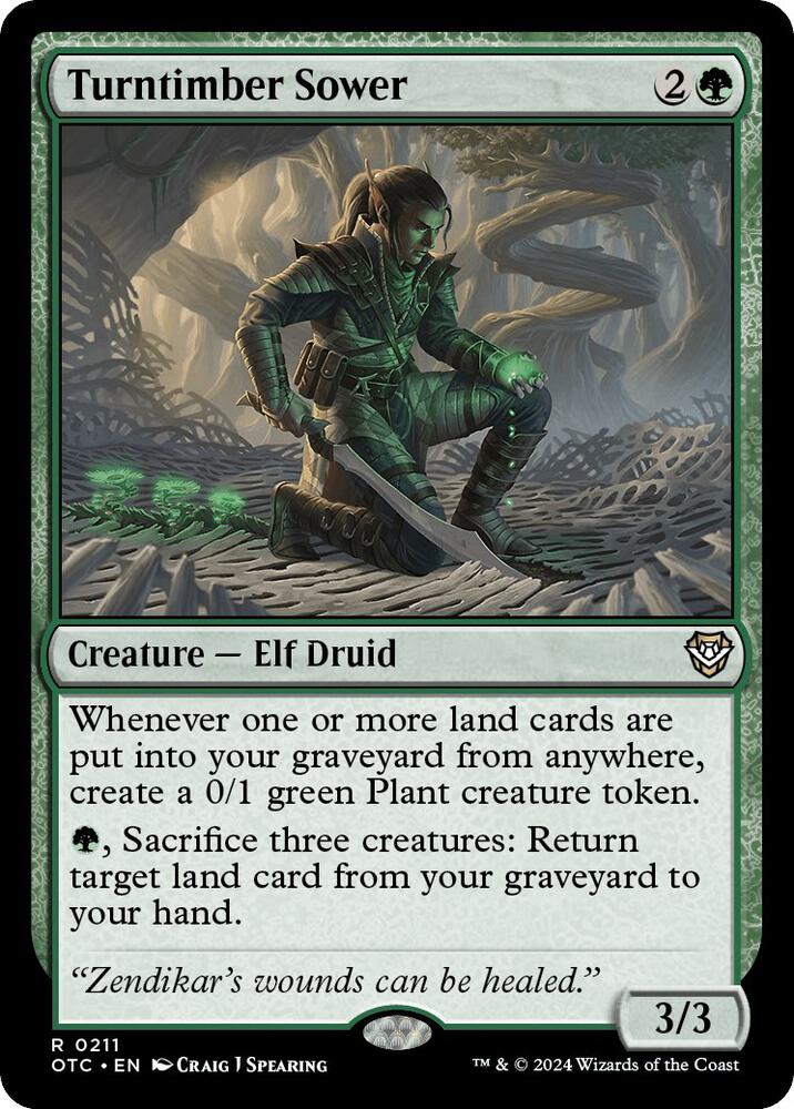 Turntimber Sower (211) [Outlaws of Thunder Junction Commander]