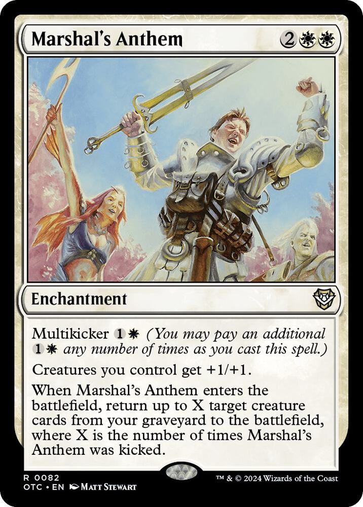 Marshal's Anthem (82) [Outlaws of Thunder Junction Commander]