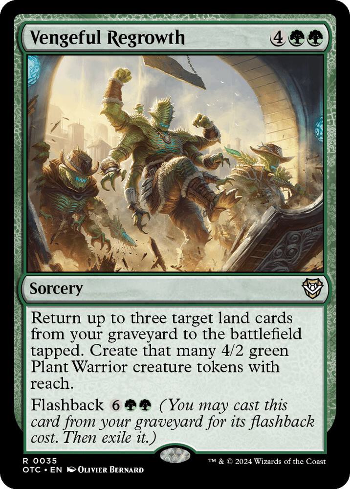 Vengeful Regrowth (35) [Outlaws of Thunder Junction Commander]