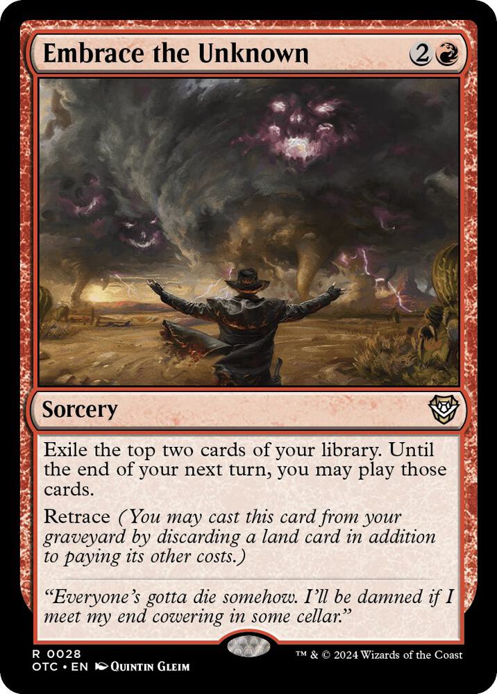 Embrace the Unknown (28) [Outlaws of Thunder Junction Commander]