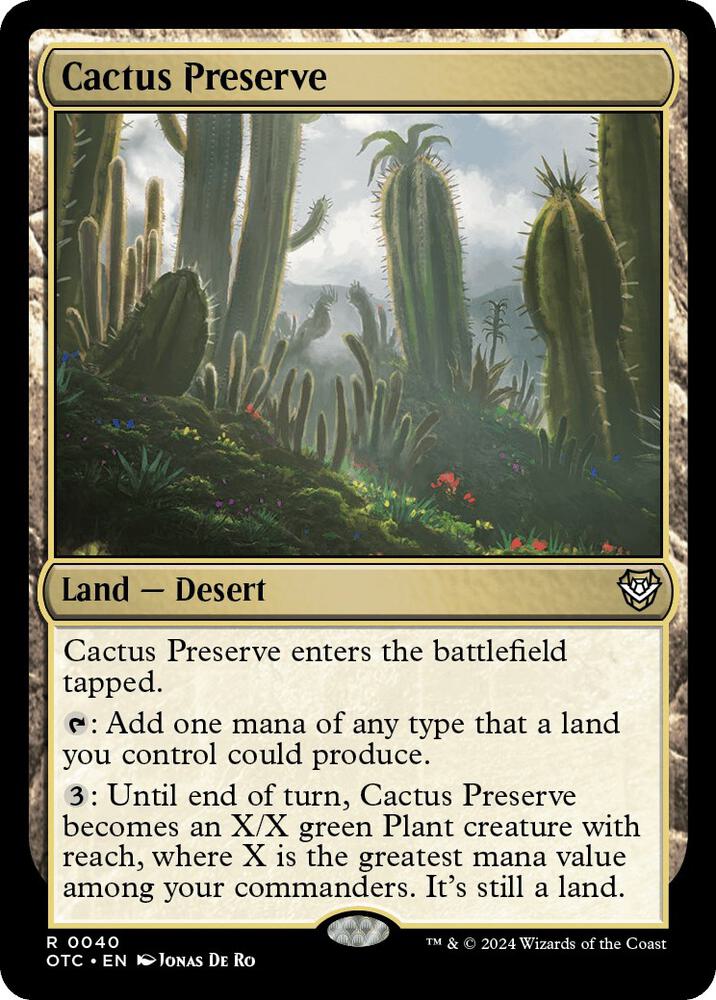 Cactus Preserve (40) [Outlaws of Thunder Junction Commander]