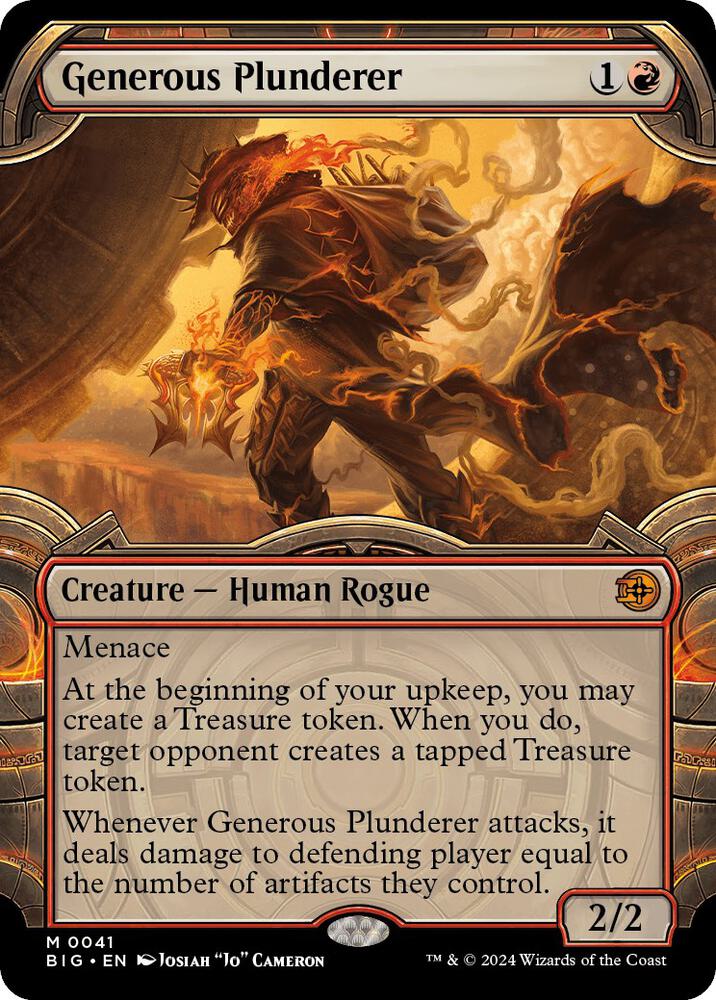 Generous Plunderer (Showcase) (41) [The Big Score]