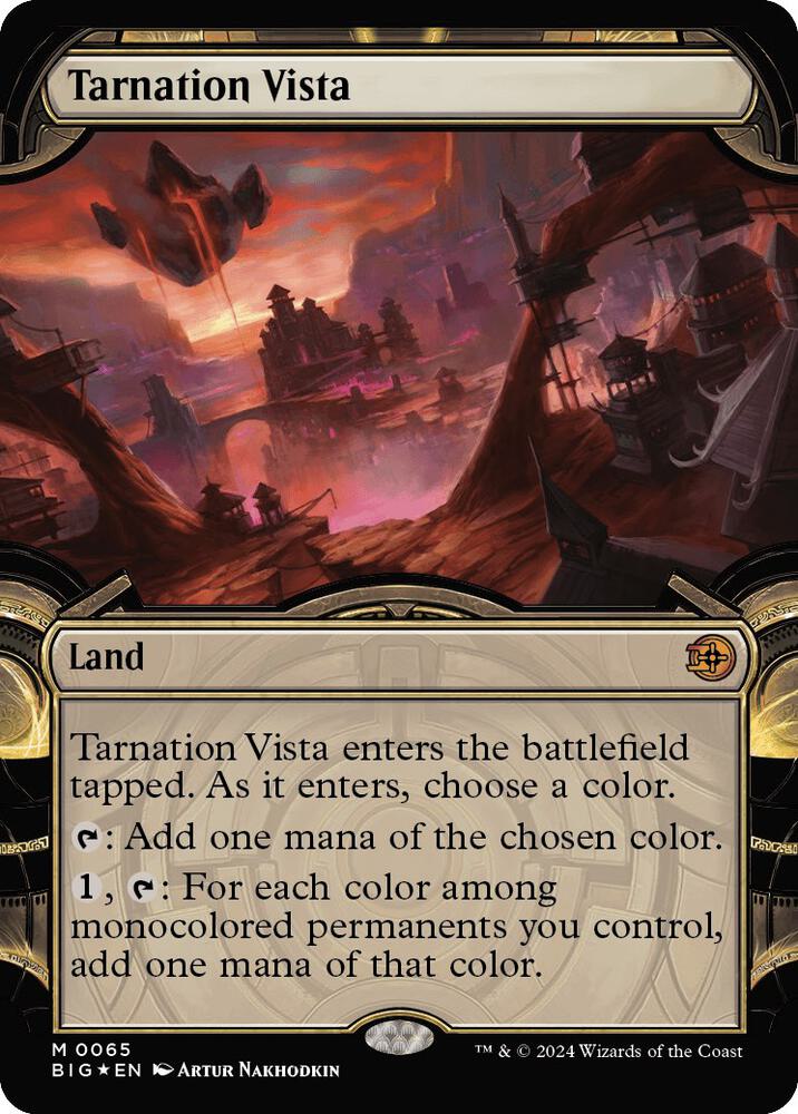 Tarnation Vista (Showcase) (Raised Foil) (65) [The Big Score]