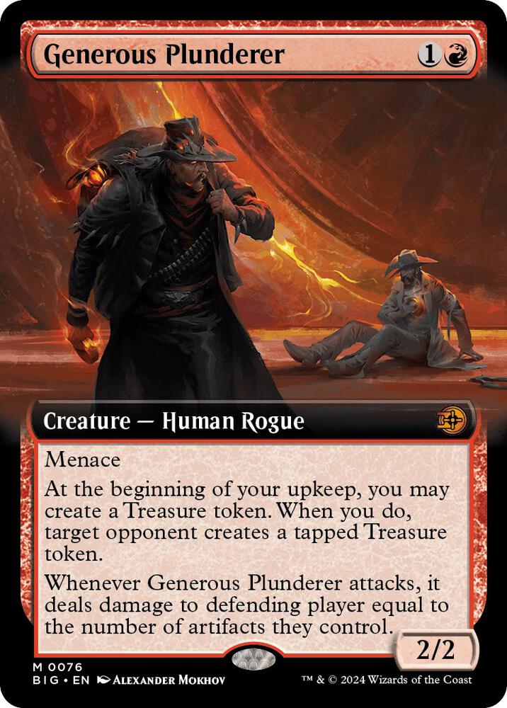 Generous Plunderer (Extended Art) (76) [The Big Score]