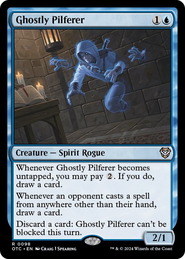 Ghostly Pilferer (98) [Outlaws of Thunder Junction Commander]