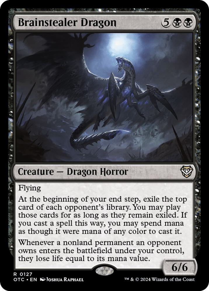 Brainstealer Dragon (127) [Outlaws of Thunder Junction Commander]