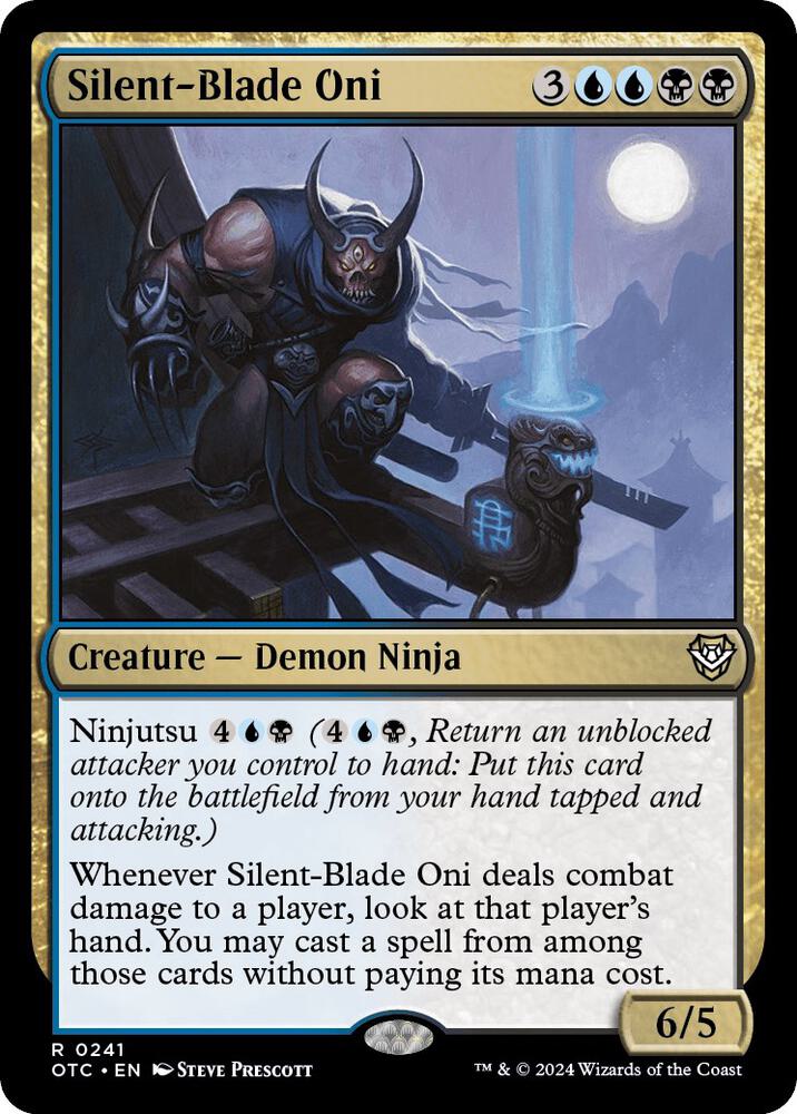 Silent-Blade Oni (241) [Outlaws of Thunder Junction Commander]
