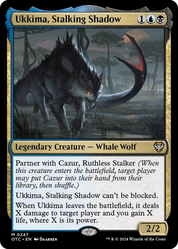 Ukkima, Stalking Shadow (247) [Outlaws of Thunder Junction Commander]