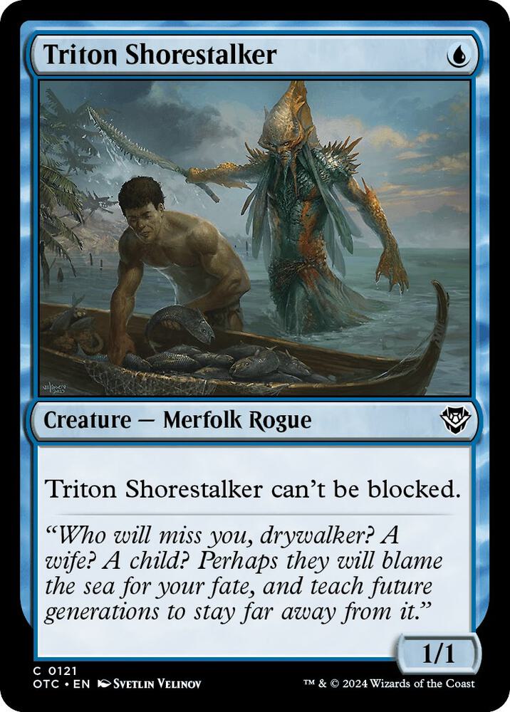 Triton Shorestalker (121) [Outlaws of Thunder Junction Commander]