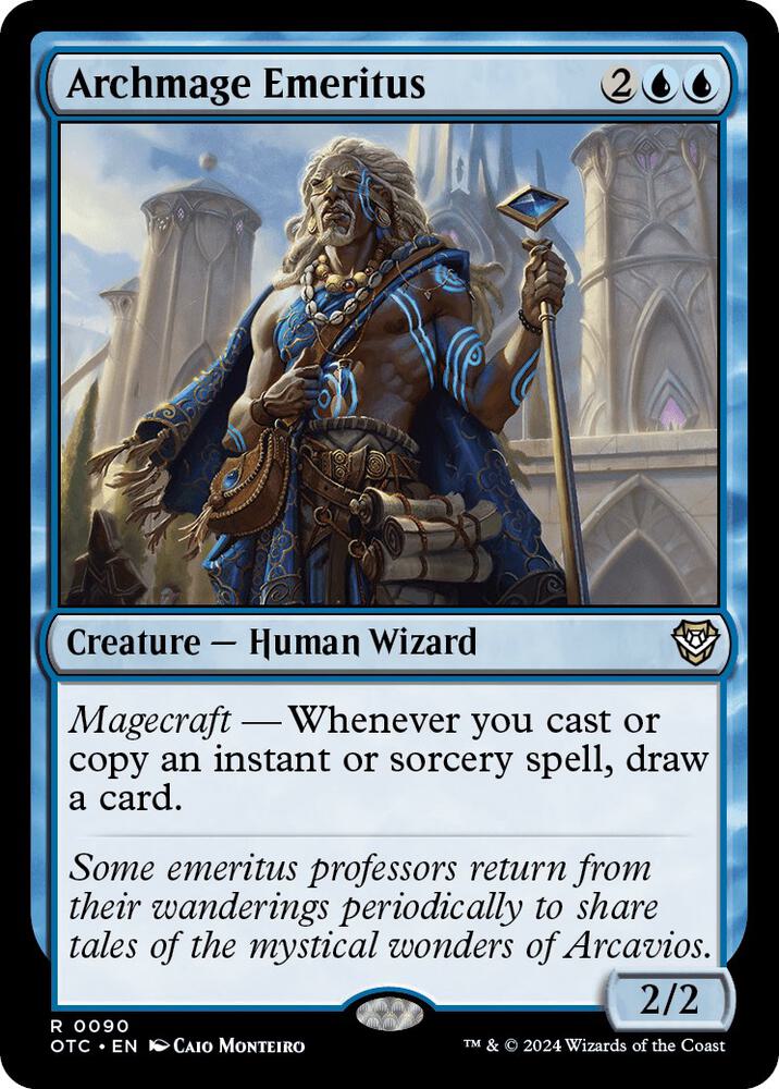 Archmage Emeritus (90) [Outlaws of Thunder Junction Commander]