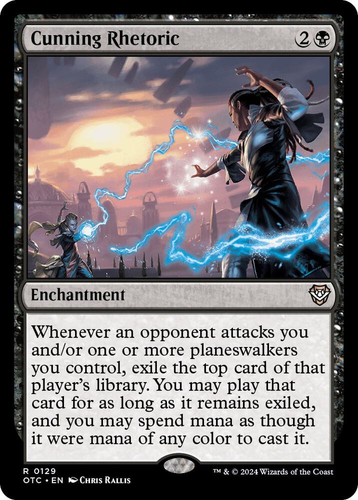 Cunning Rhetoric (129) [Outlaws of Thunder Junction Commander]