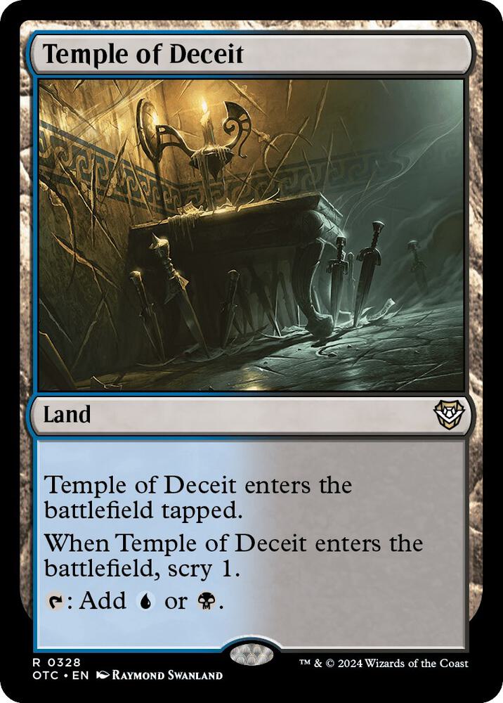 Temple of Deceit (328) [Outlaws of Thunder Junction Commander]