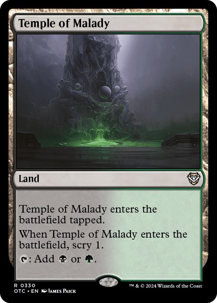 Temple of Malady (330) [Outlaws of Thunder Junction Commander]