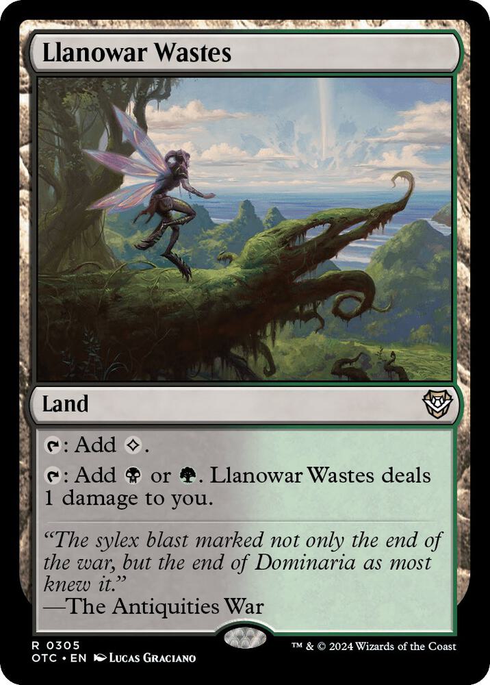 Llanowar Wastes (305) [Outlaws of Thunder Junction Commander]