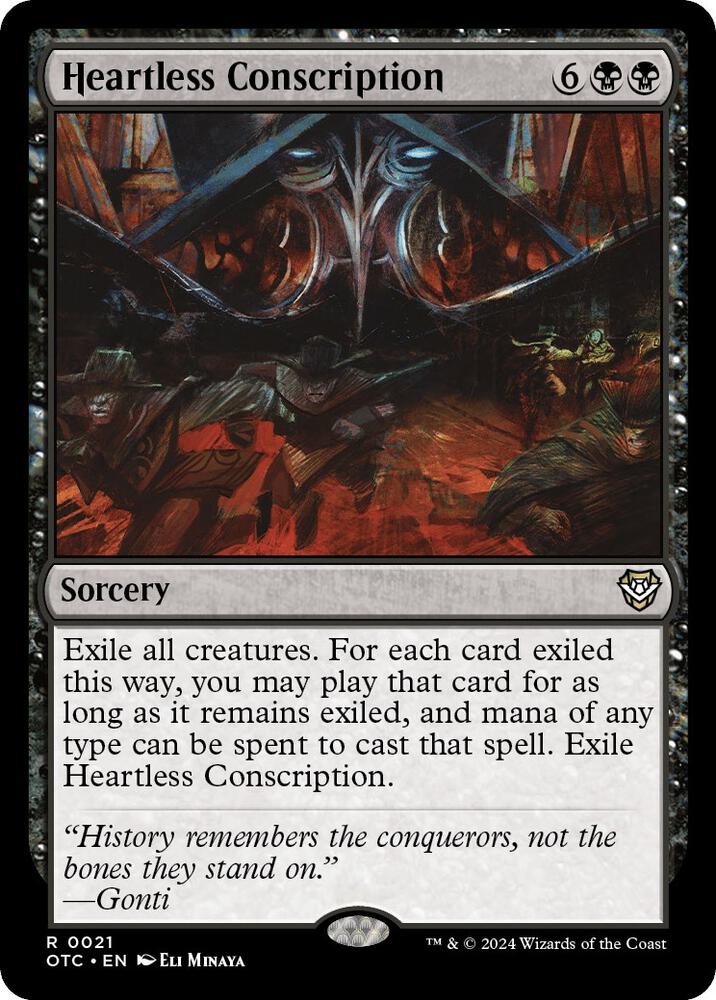 Heartless Conscription (21) [Outlaws of Thunder Junction Commander]