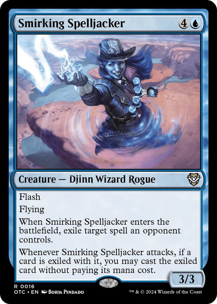 Smirking Spelljacker (16) [Outlaws of Thunder Junction Commander]