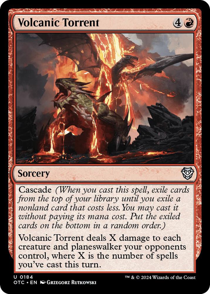Volcanic Torrent (184) [Outlaws of Thunder Junction Commander]