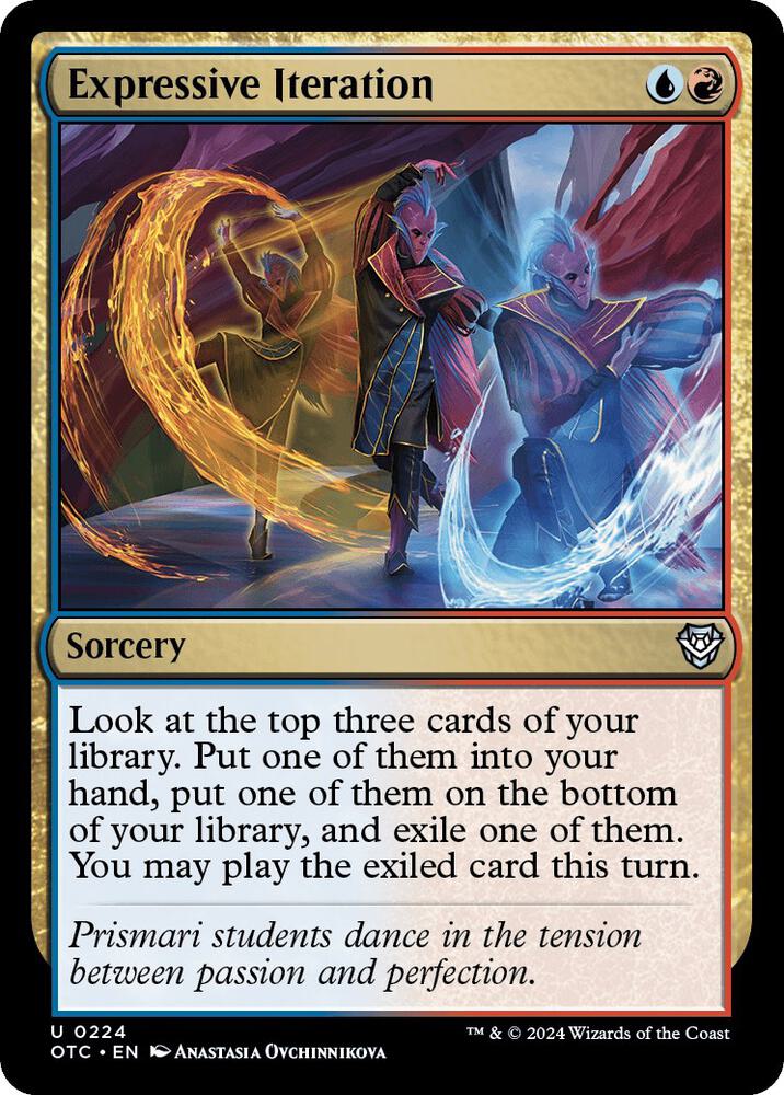 Expressive Iteration (224) [Outlaws of Thunder Junction Commander]