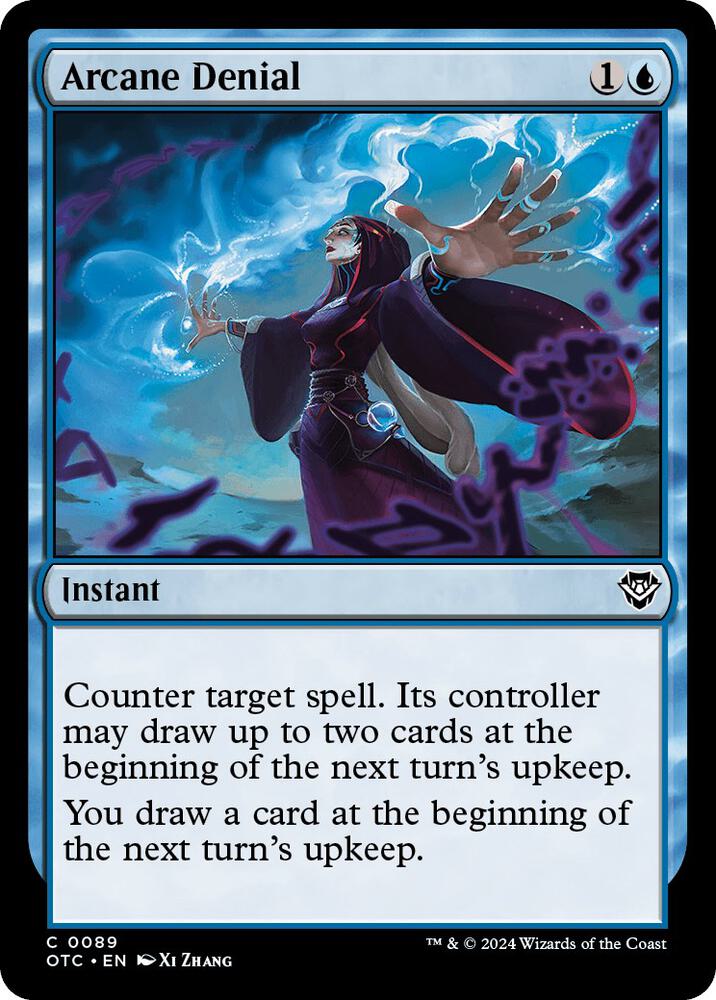 Arcane Denial (89) [Outlaws of Thunder Junction Commander]